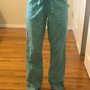 Small light blue scrub pants